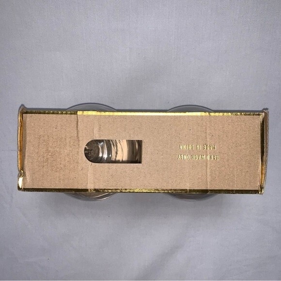 Blessed Seize The Day Painted Wine Glass Set Stemless Gold Painted Floral 16 oz - Picture 7 of 8